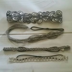 Set of sparkly head bands